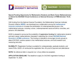 Mathematical Sciences Institutes Diversity Initiative (MSIDI)