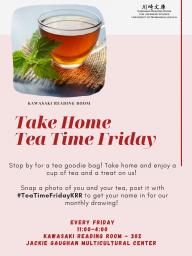 Take Home Tea Time Friday flyer