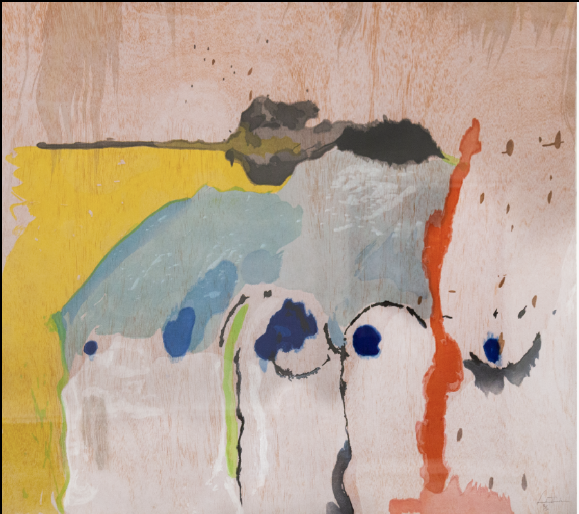 Helen Frankenthaler's woodblock print Tale of Genji I