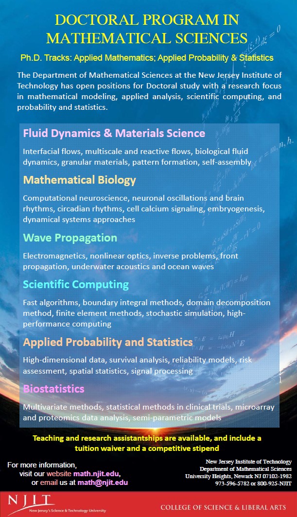 NJIT PhD Program in Math