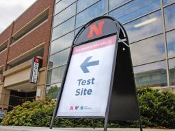 The university is offering free COVID-19 testing to students, faculty and staff through TestNebraska at the 17th and R Streets parking garage.