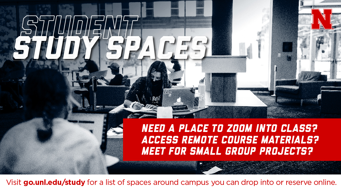 Student Study Spaces available