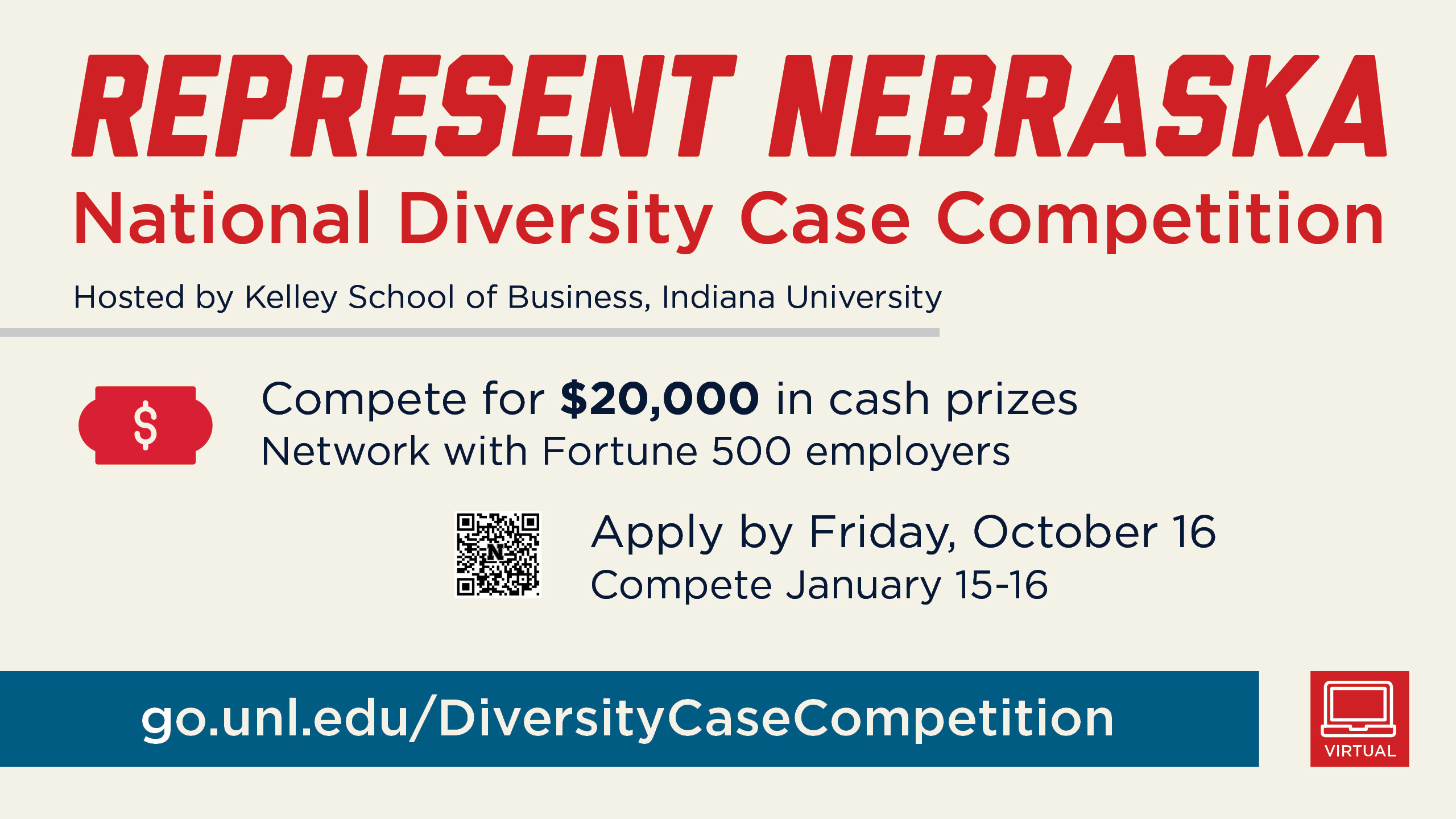 Apply by October 16 for the National Diversity Case Competition