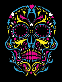 Los Angeles Dodgers Dia De Los Muertos Roses Skull Awesome Day Of The Dead  Poster