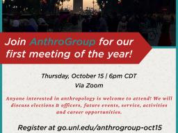 First AnthroGroup Meeting This Thursday (10/15)