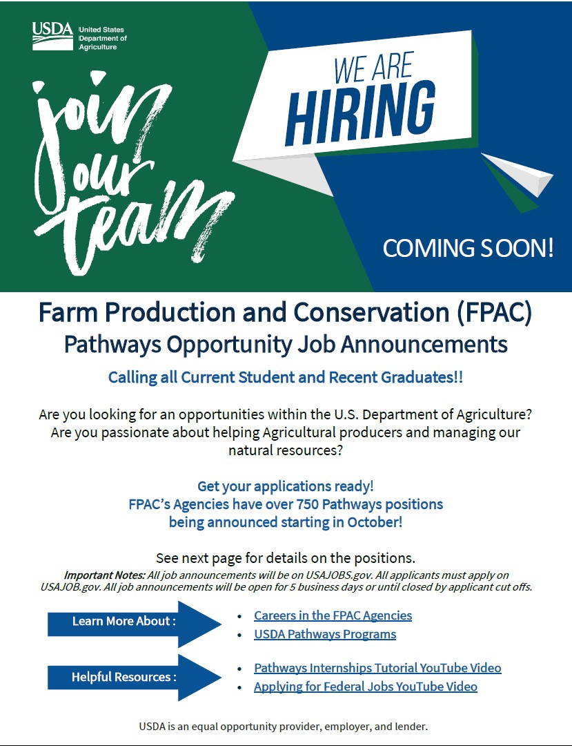 FPAC Pathways Internships Opening Soon