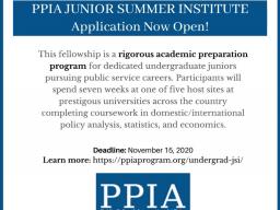 Fully Funded Summer Program for Juniors