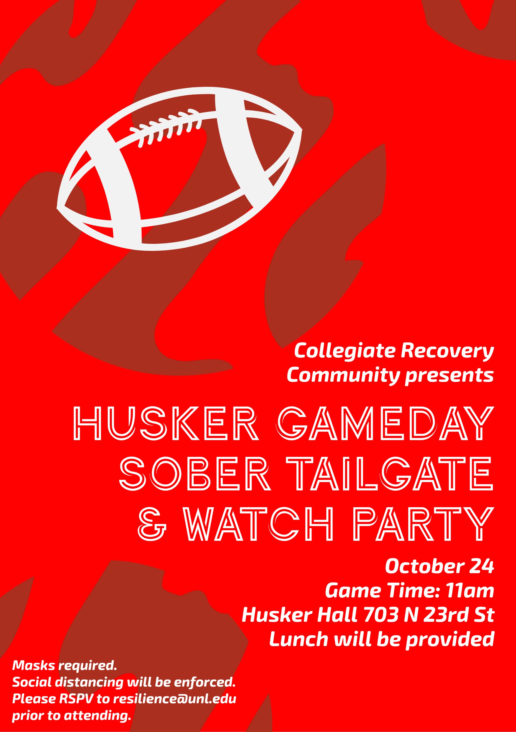 CRC Husker Gameday Sober Tailgate & Watch Party