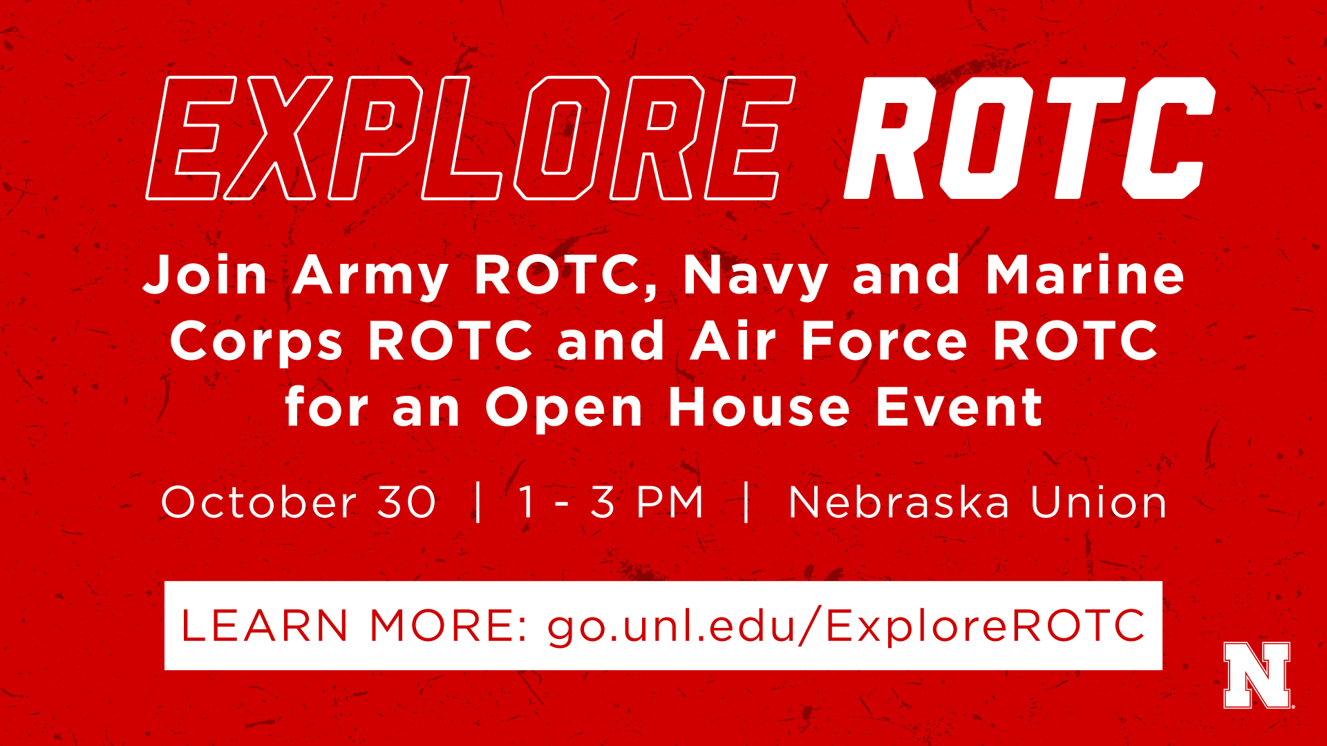 ROTC open house event |Oct. 30