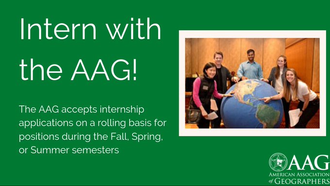Intern with the American Association of Geographers