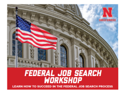 Federal Job Search Workshop Flyer