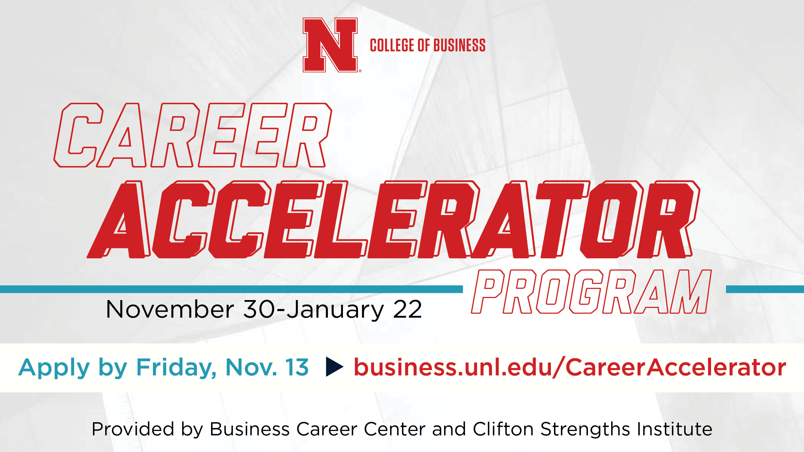 Career Accelerator Program | Apply by November 13