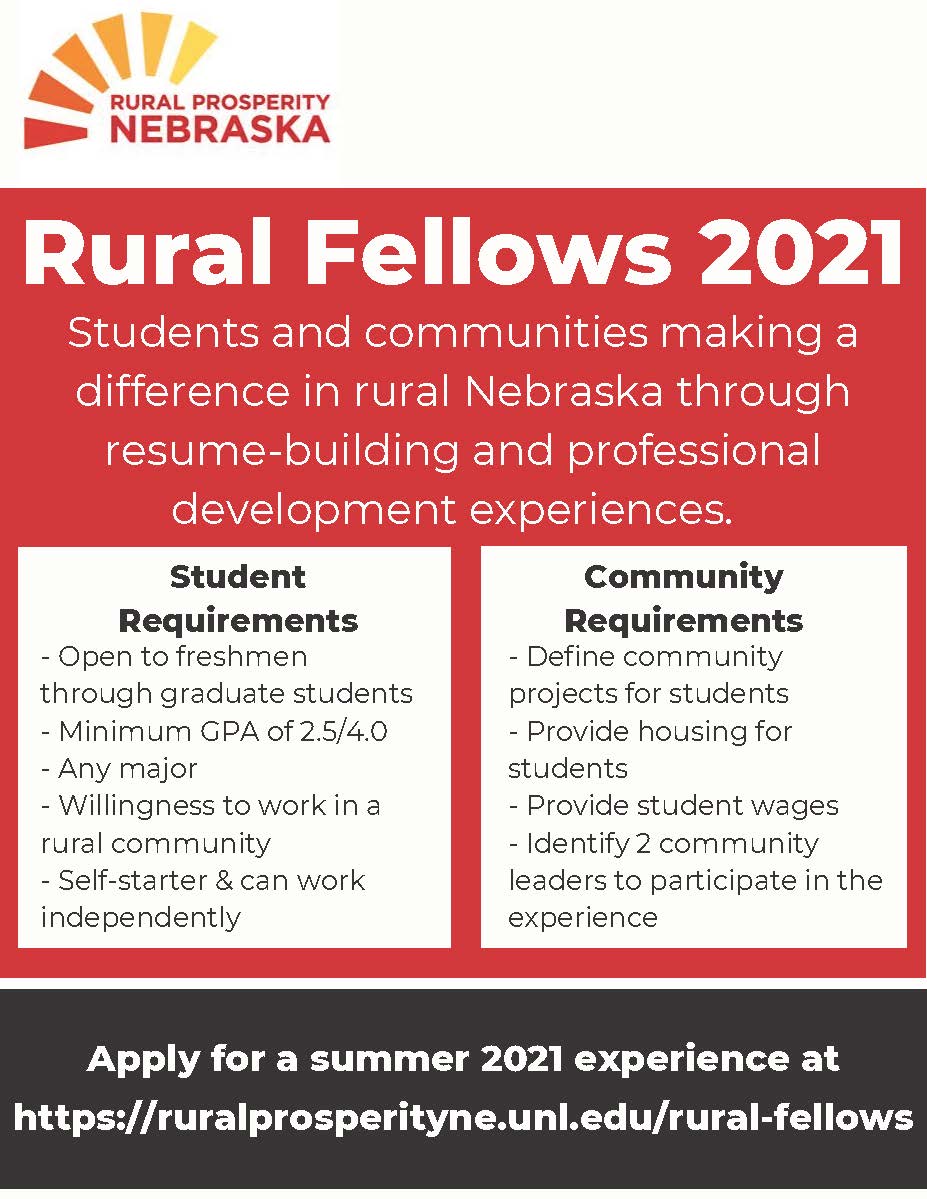 Apply to be a 2021 Rural Fellow!