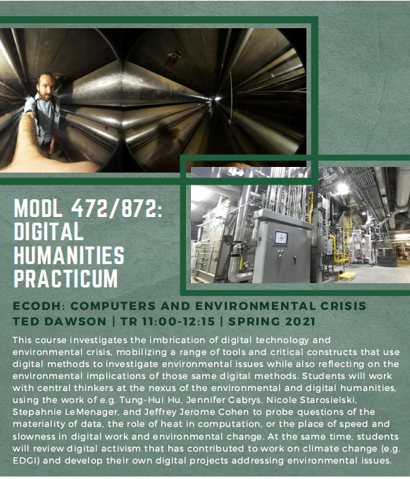 Spring 2021 Course - MODL 472/872: Digital Humanities Practicum