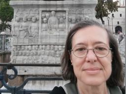 Dr. Athanassopoulos in front of the obelisk at the hippodrome in Istanbul, Turkey