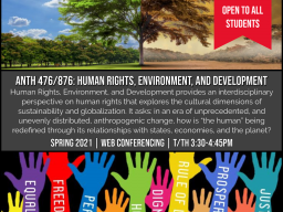 New Spring Course on Human Rights, Environment and Development