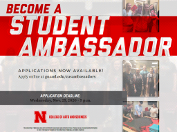 Apply today to be a CAS Student Ambassador! 