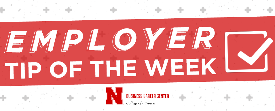 Employer Tip of The Week