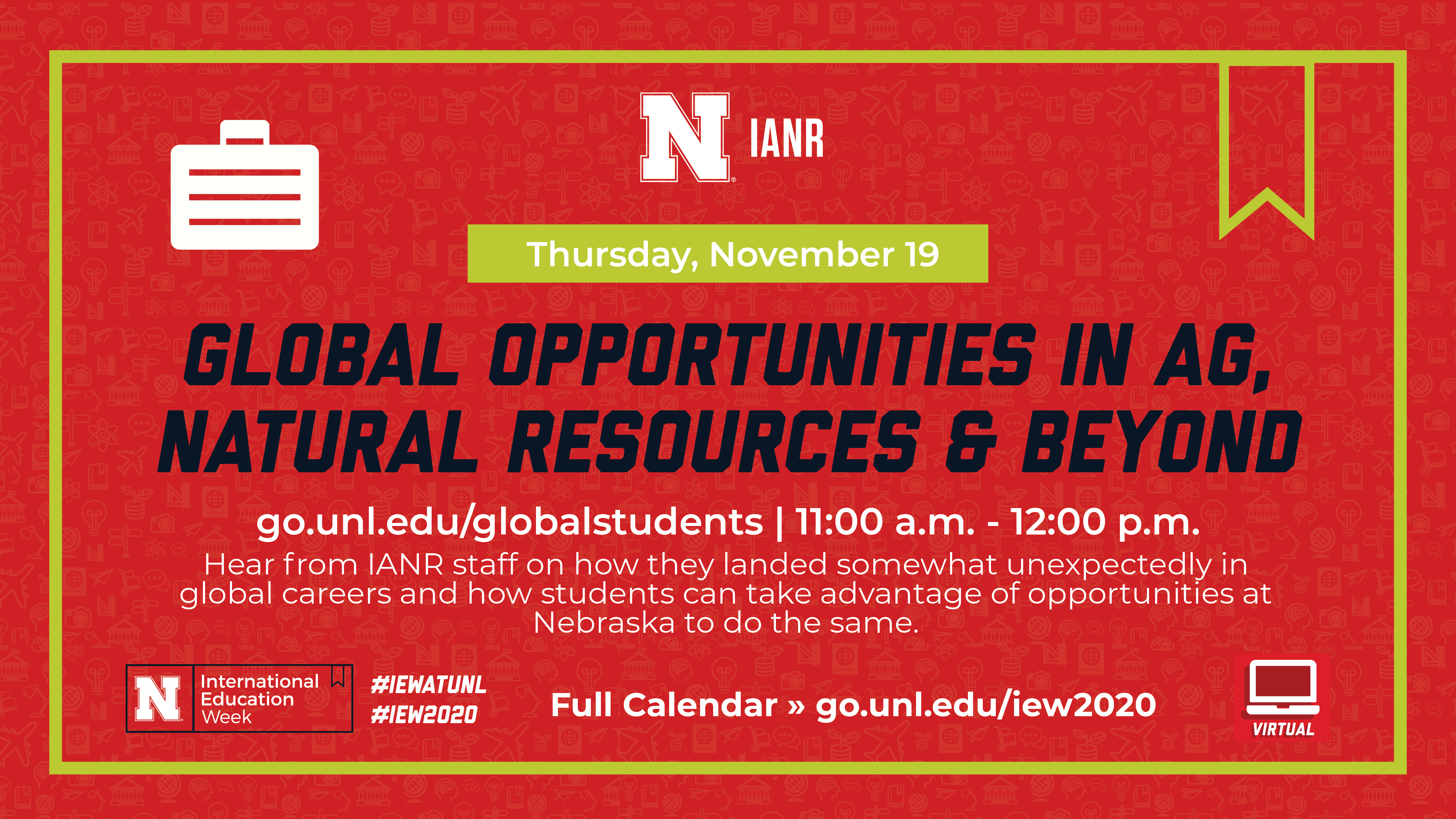 Global Opportunities in Agriculture, Natural Resources and Beyond