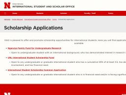 New Scholarships Available to International Students