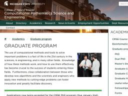 Michigan State University’s PhD in Computational and Data Science
