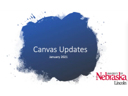 Canvas updates