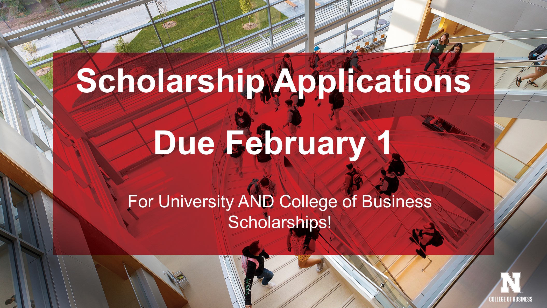 Scholarship Application Due February 1 | Announce | University of