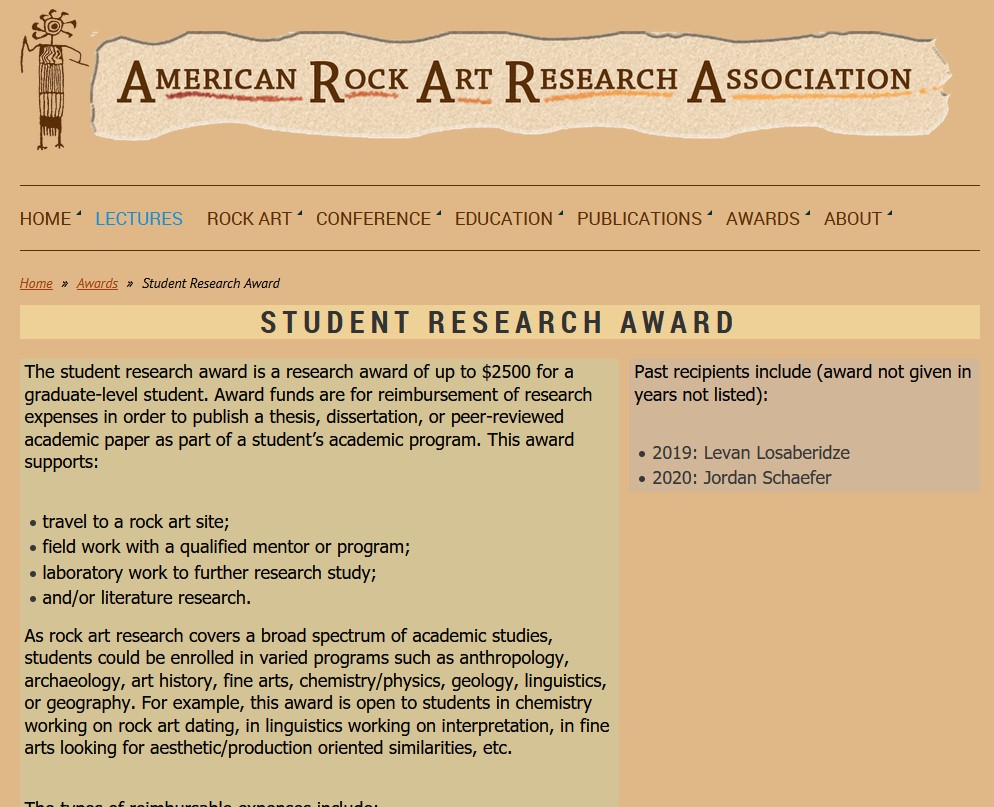 ARARA Undergraduate Student Research Award 2021