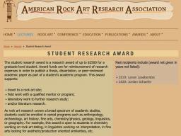 ARARA Undergraduate Student Research Award 2021