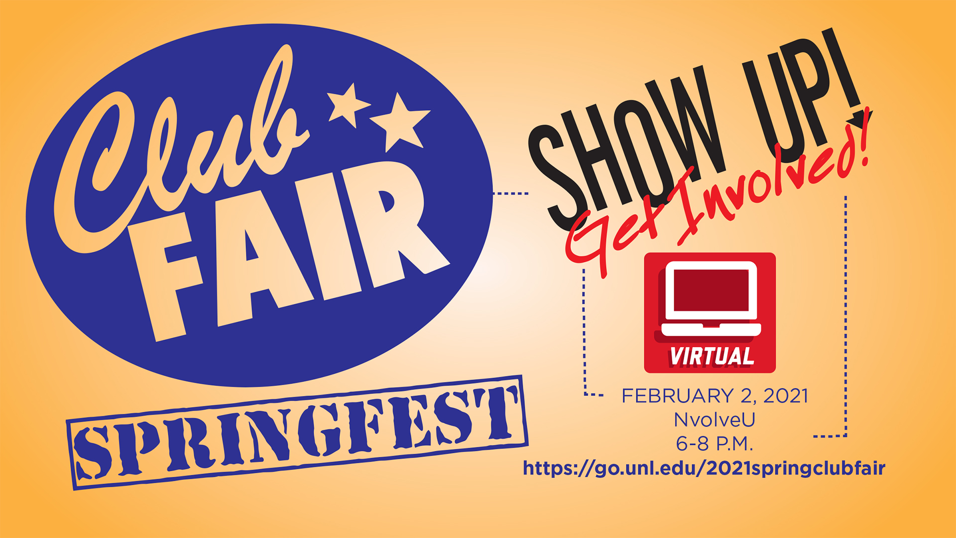 Students can virtually connect with others who share their interests and passions on Feb. 2 from 6-8 p.m. at Club Fair Springfest 2021.