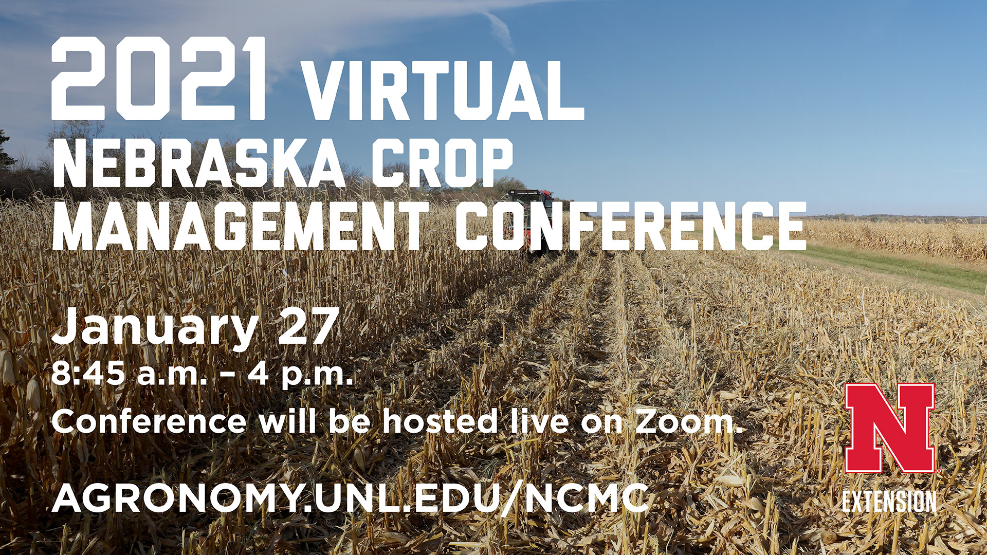 2021 Nebraska Crop Management Conference is set for January 27.