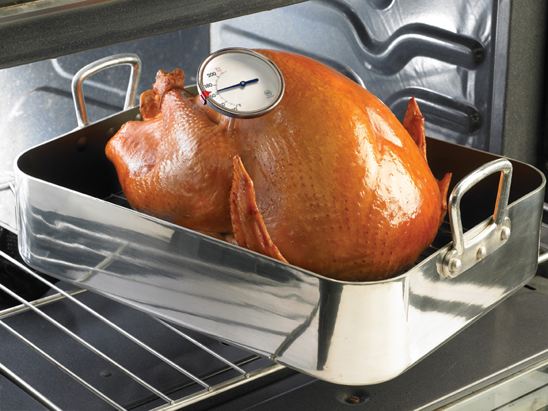 Use a thermometer to assure your turkey is safely done