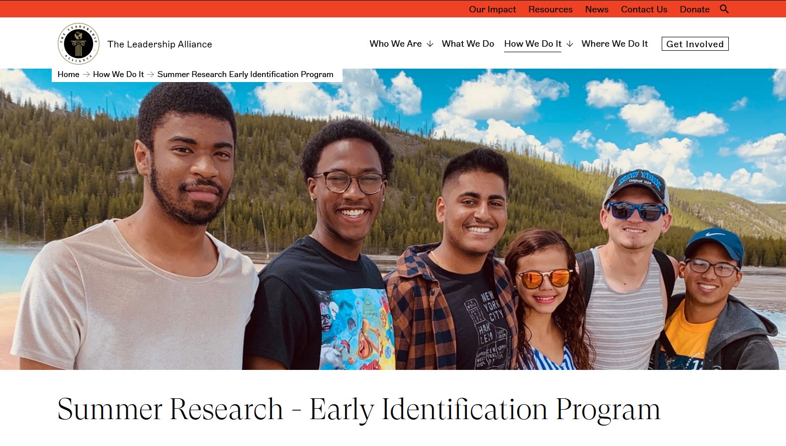 Summer Research Early Identification Program