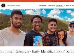 Summer Research Early Identification Program