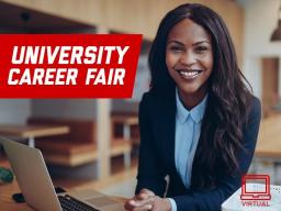 The virtual University Career Fair is Feb. 23–26, 2021.
