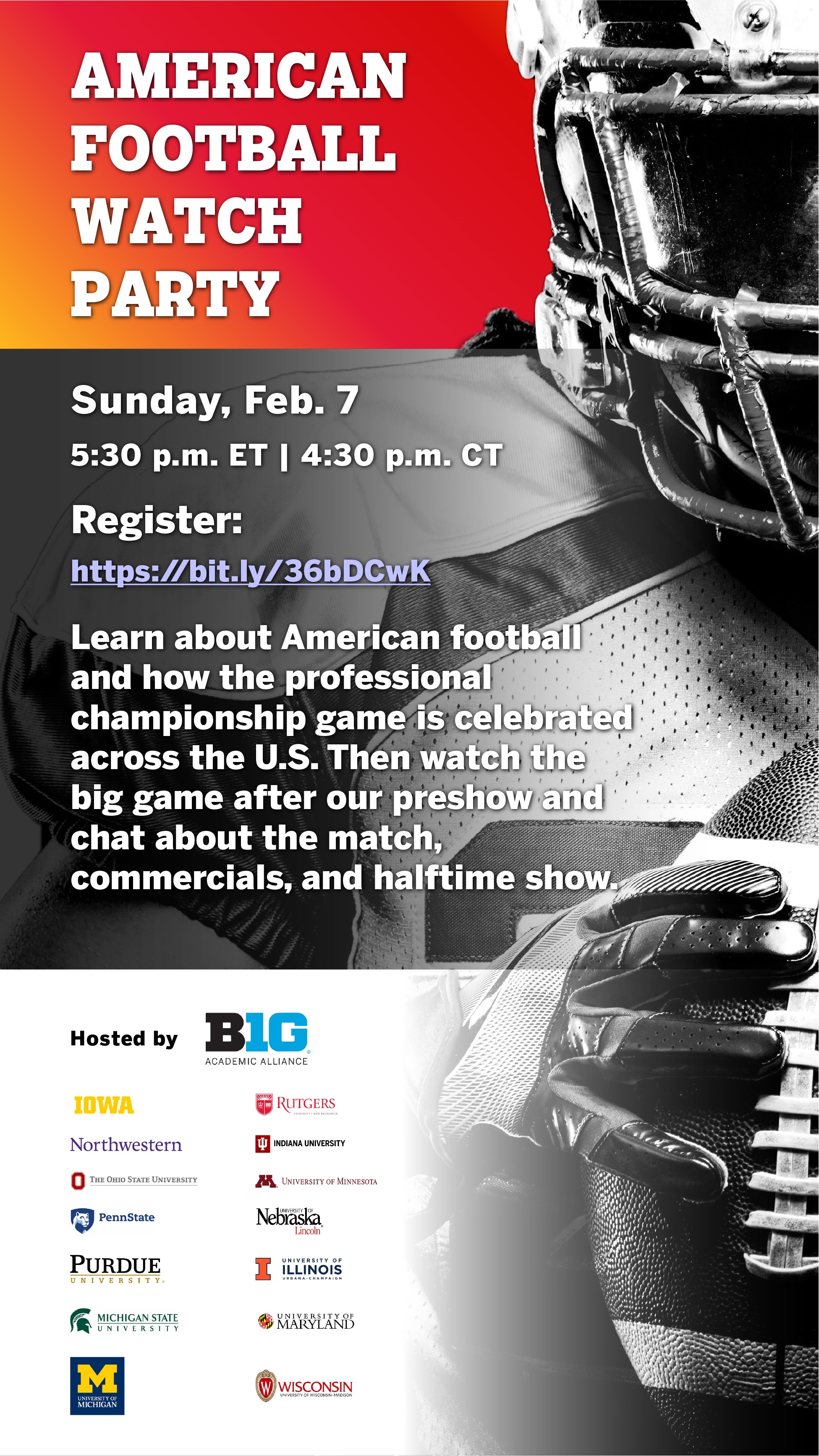 B1G American Football Watch Party