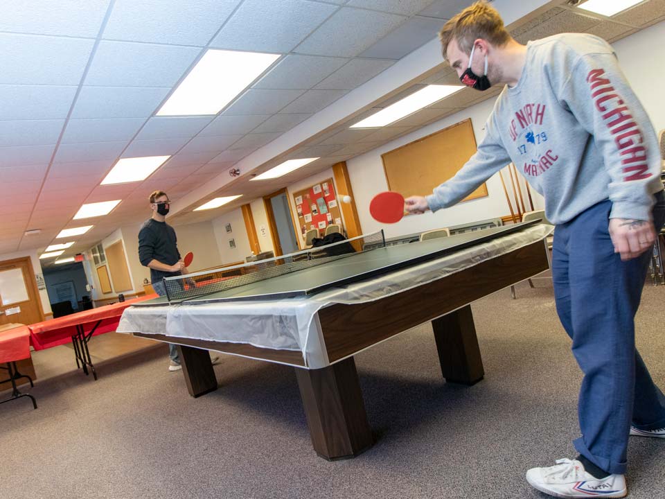 Students can build community and support one another through the Collegiate Recovery Community in Husker Hall.
