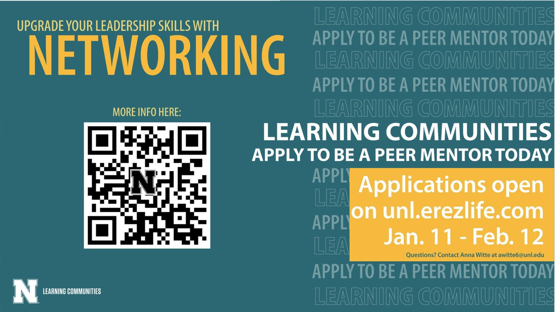 Apply to be a Peer Mentor!