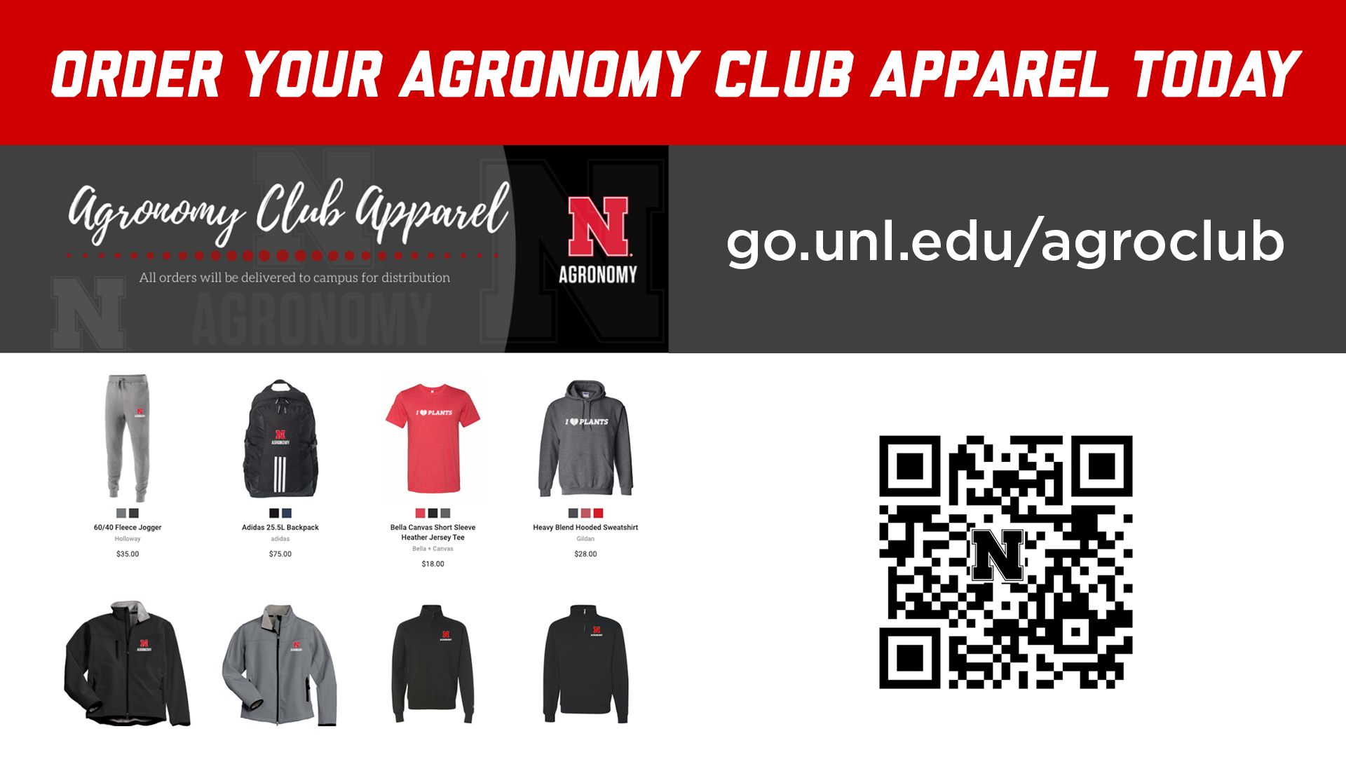 The Agronomy Club apparel sale is going on now until Feb. 21.