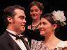 Students Nate Ruleaux, Calandra Daby and Emily Martinez in LADY WINDEREMERE'S FAN