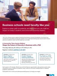 Shape the Future of Diversity in Business with a PhD