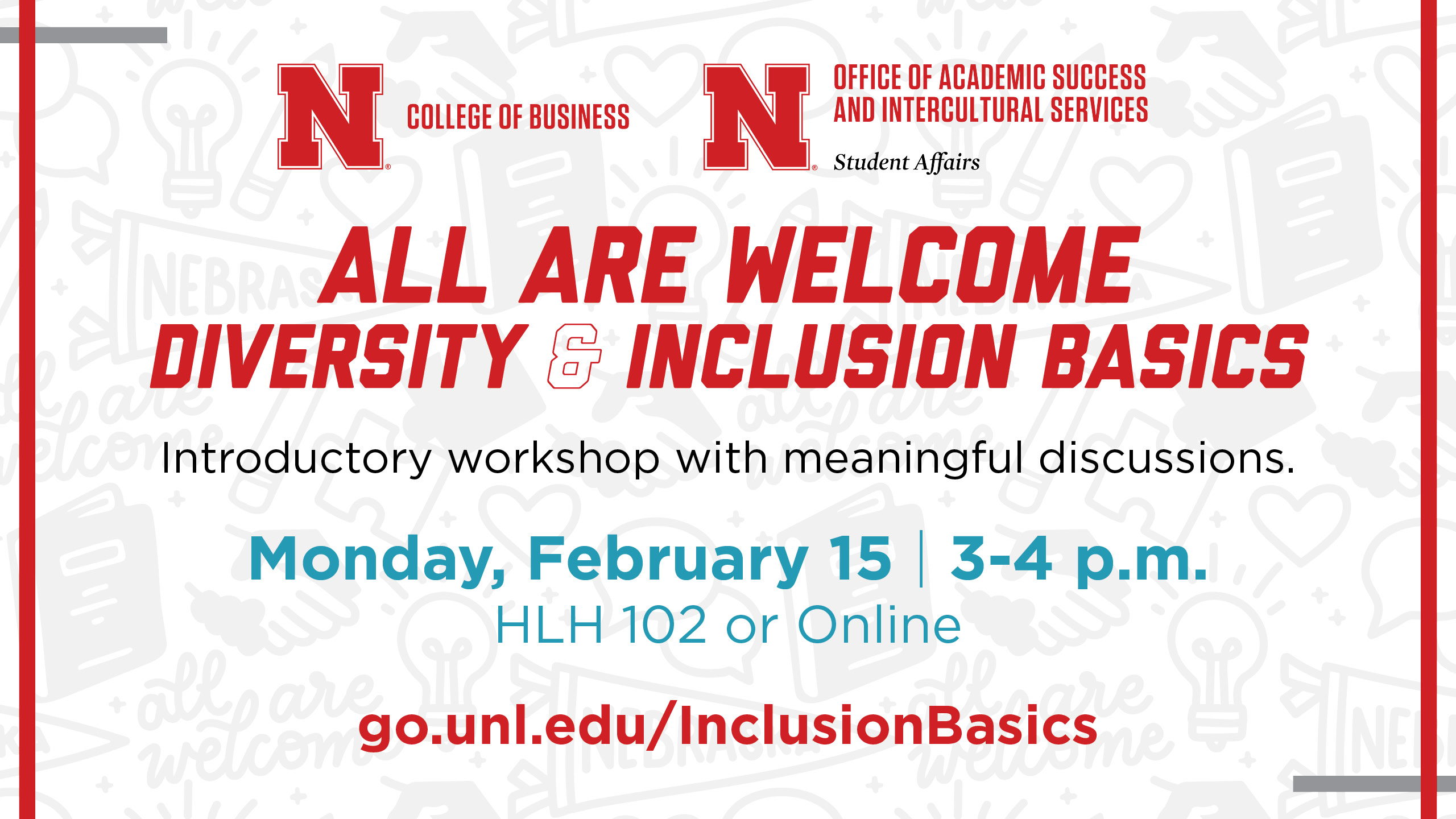 Diversity & Inclusion Basics | Monday Feburary 15 from 3-4 p.m