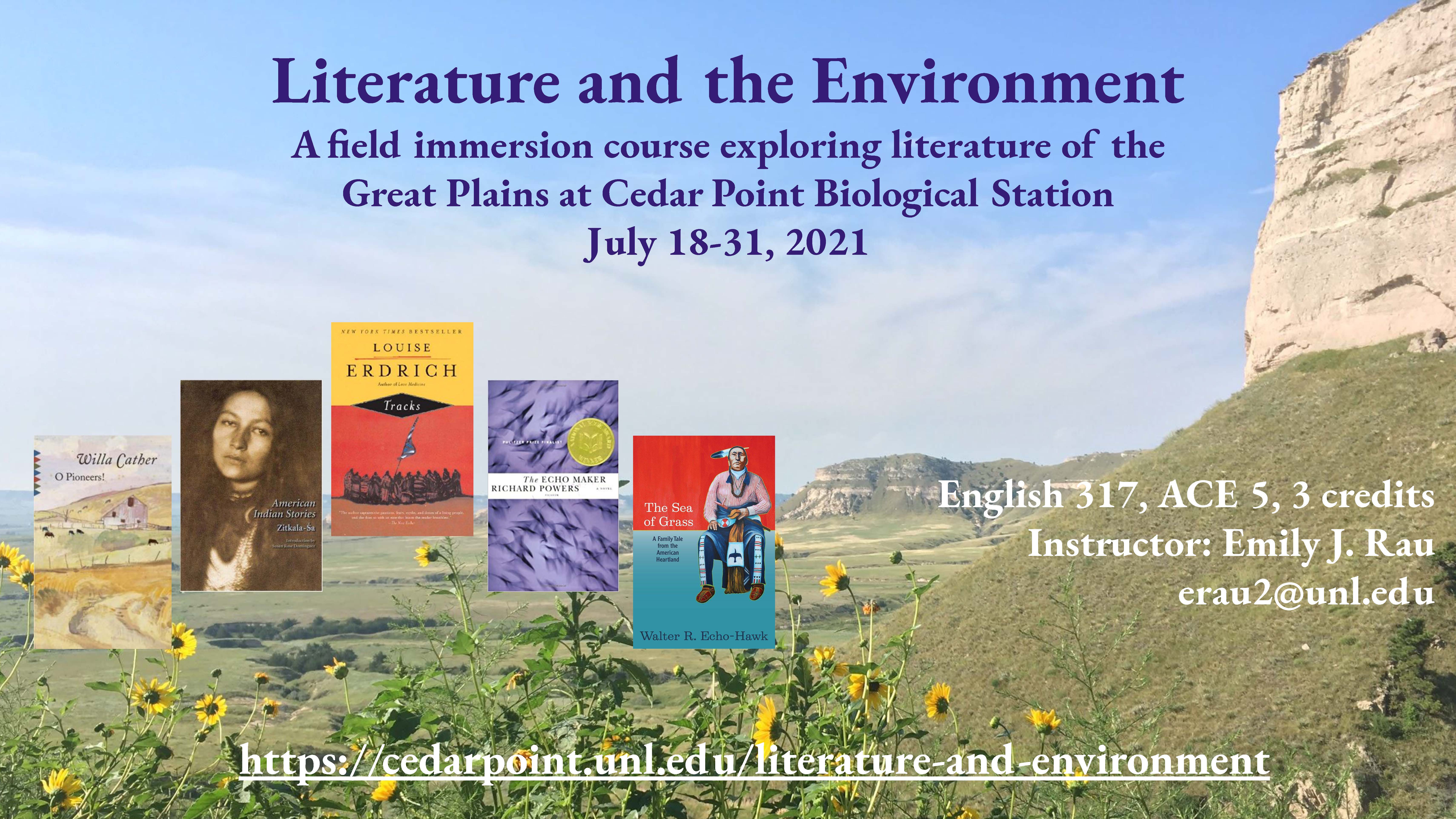 Summer Course: ENGL 317: Literature and the Environment
