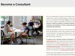 Writing Center Consultants