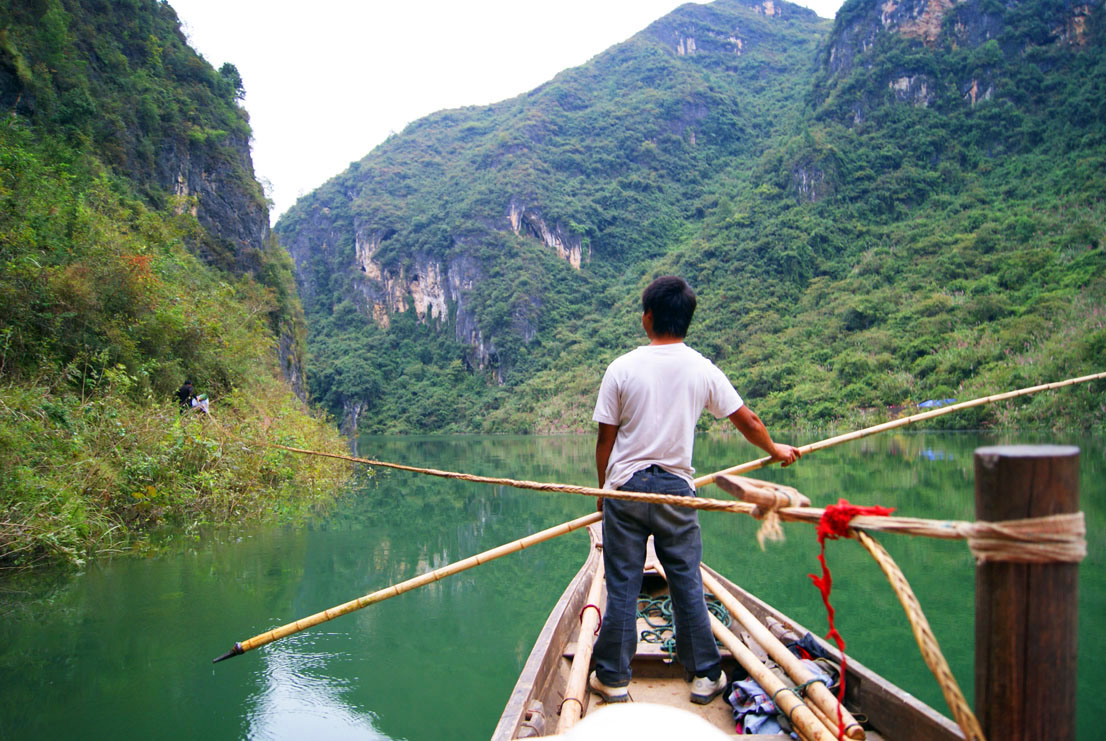 Z. Johnson on the Yangtze River, China