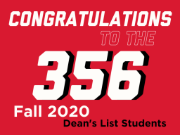 Congrats to our 356 Dean's List students!