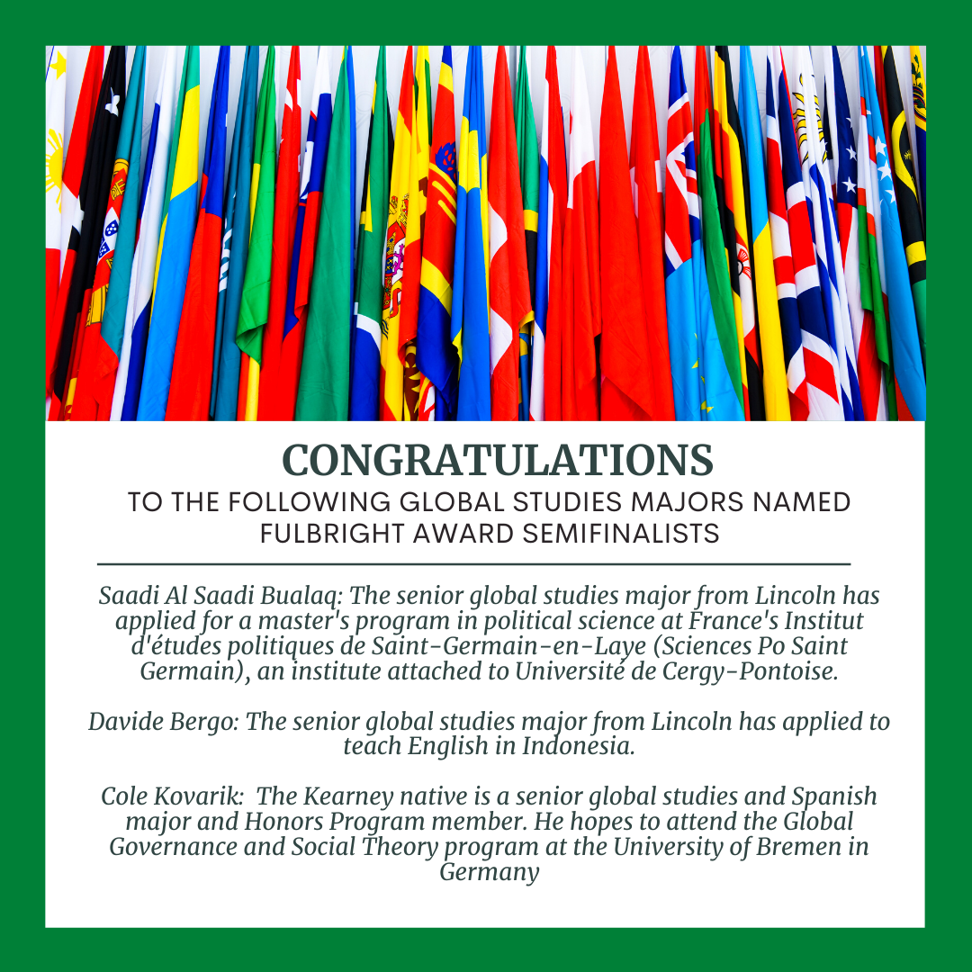 Congratulations to Fulbright Semifinalists!