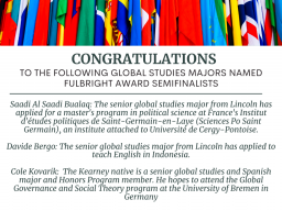 Congratulations to Fulbright Semifinalists!