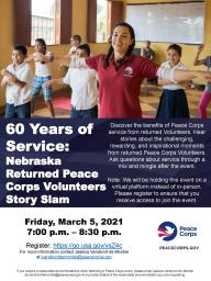 60 Years of Service: Nebraska Returned Peace Corps Volunteers Story Slam