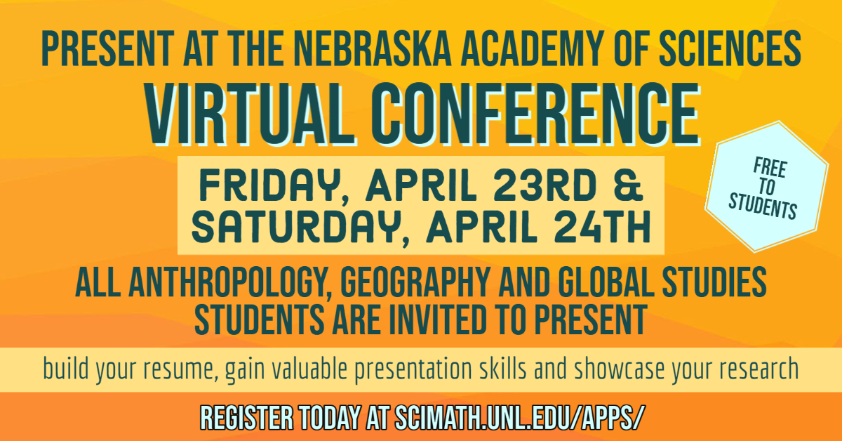 Virtual Conference with Nebraska Academy of Sciences